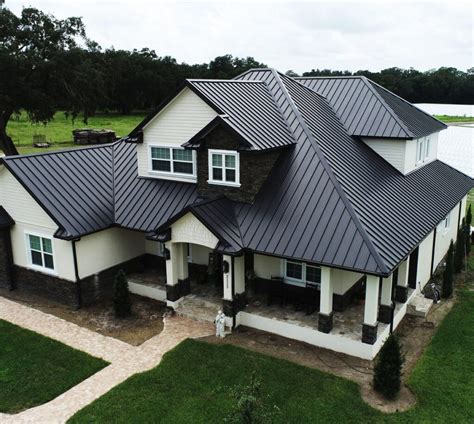 images of houses with black metal roofs|2 foot black metal roofing.